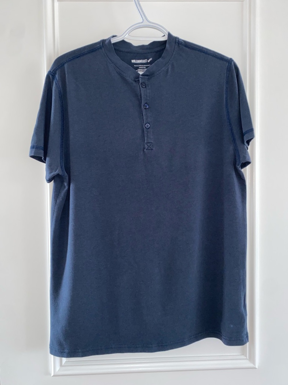 William Rast Navy Henley Tee